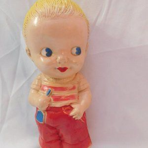 Vintage Irwin Kewpie Doll Rubber Squeak 1950's